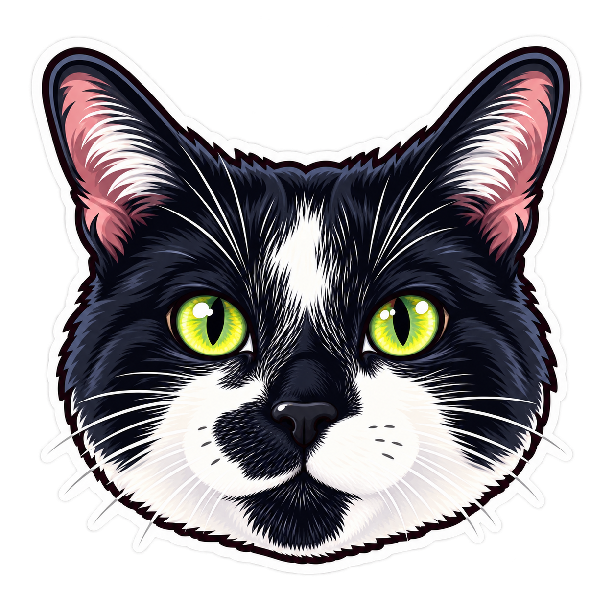 JoJo, a black-and-white cat.
