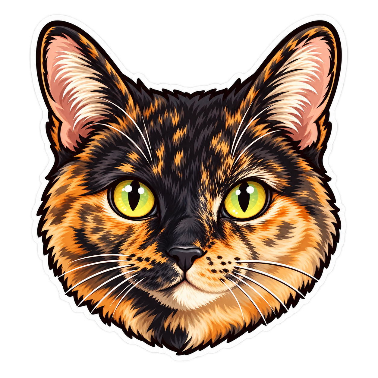 Mushu, a tortoiseshell cat.